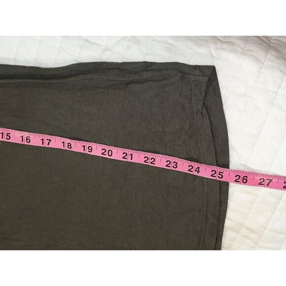 Standard James Perse Olive Green Scoop Neck Short Sleeves Women's T-Shirt Size L - Picture 7 of 8